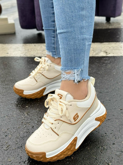 Tenis Skechers Alfa Mujer | Chunky Urbanos Cómodos y Modernos